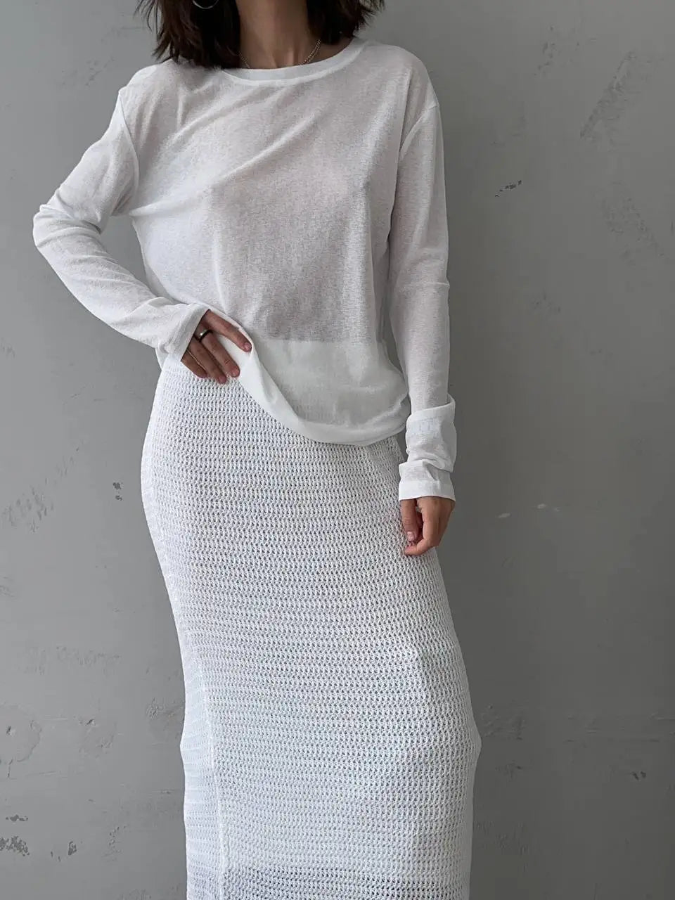 Hirsionsan 2025 Basic soft T Shirts Women Summer autumn Long Sleeves Loose Bottom Tees Ladies Casual Knitted Soft Woman Tops