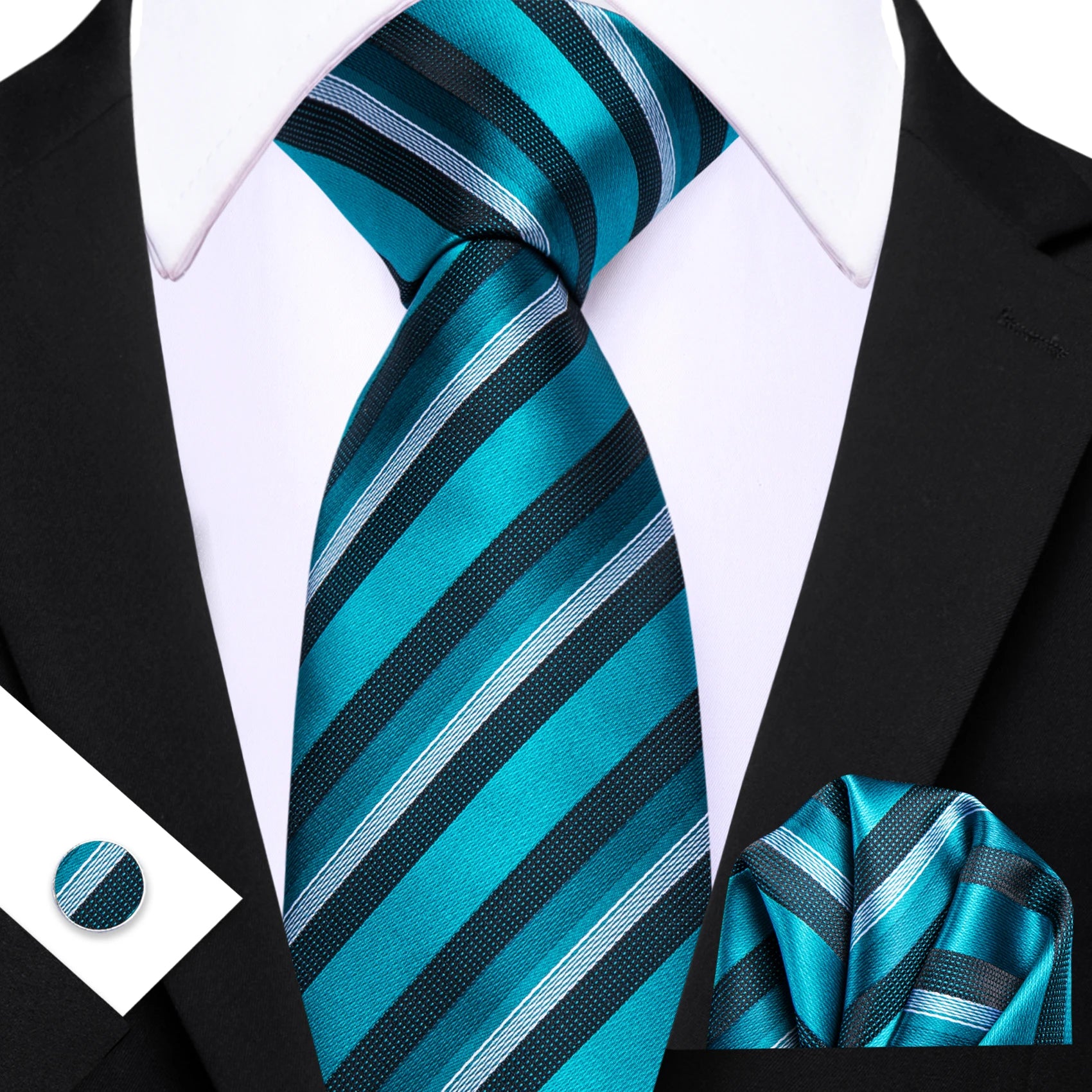 Barry.Wang Jacquard Water Duck Blue Men&