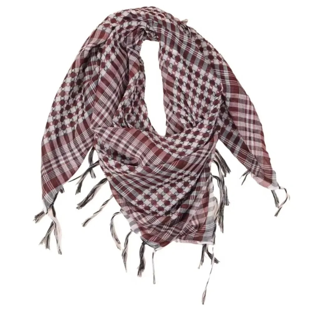 Arabic Scarf Large Arab Shemagh Headscarf with Tassel Costume Desert Scarf Head Neck Scarf for Men Women new Scarf &Wrap
