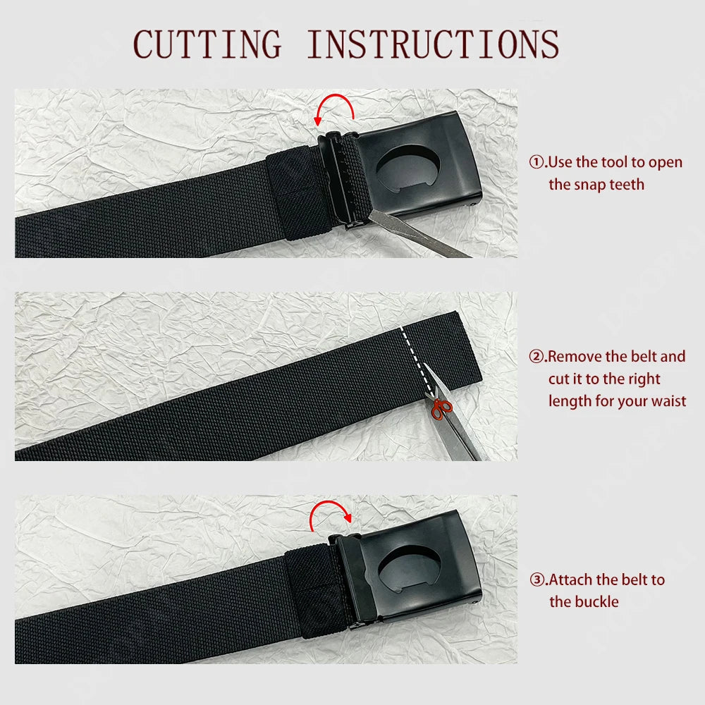 Men Female Belts Military Nylon Adjustable Belt Outdoor Travel Tactical Waist Belt with Plastic Buckle for Pants 125cm