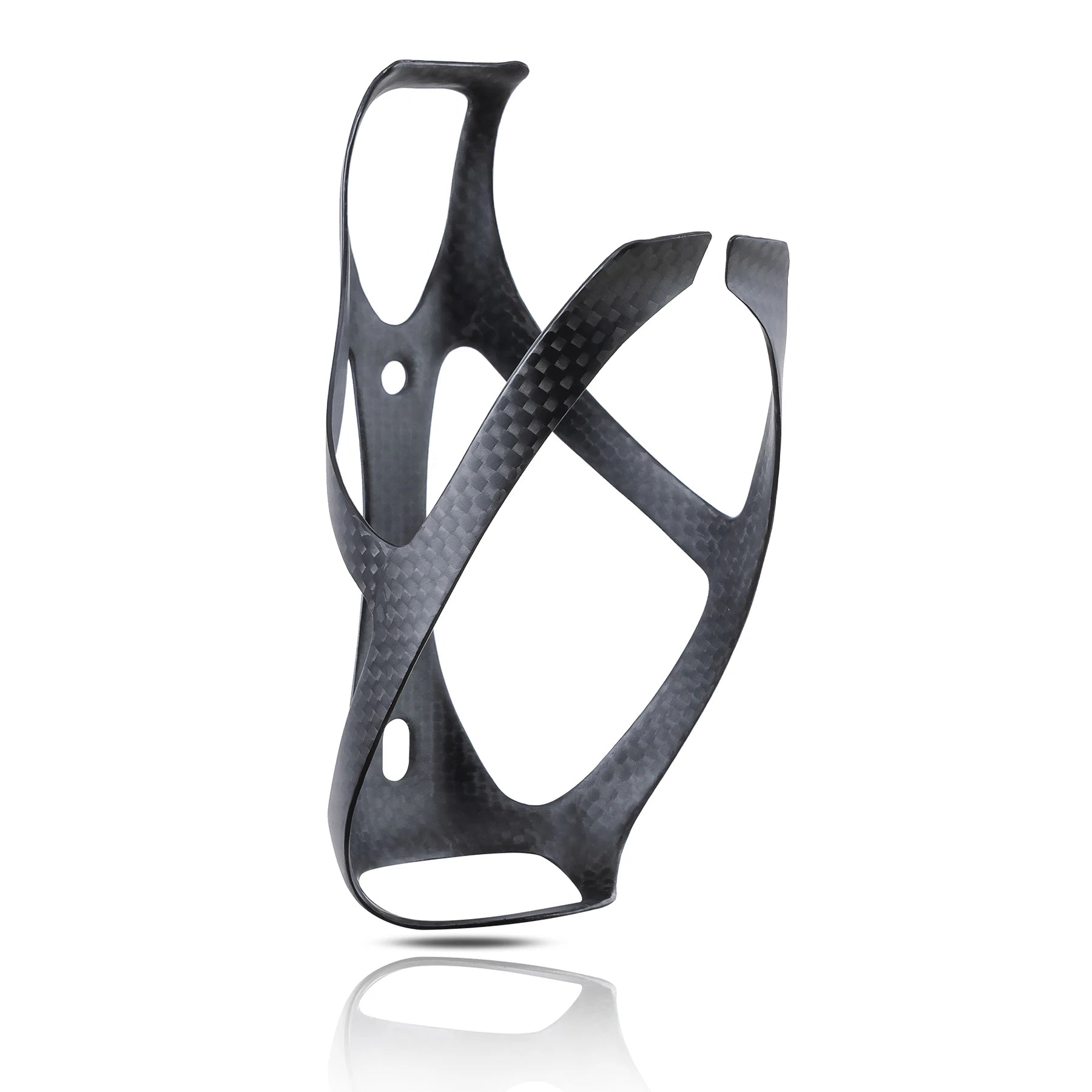 HUALONG No Logo 3K Carbon Fiber Bicycle Water Bottle Cage MTB Road Gravel Bike Water Bottle Holder Cages Matte Black, Weight (19