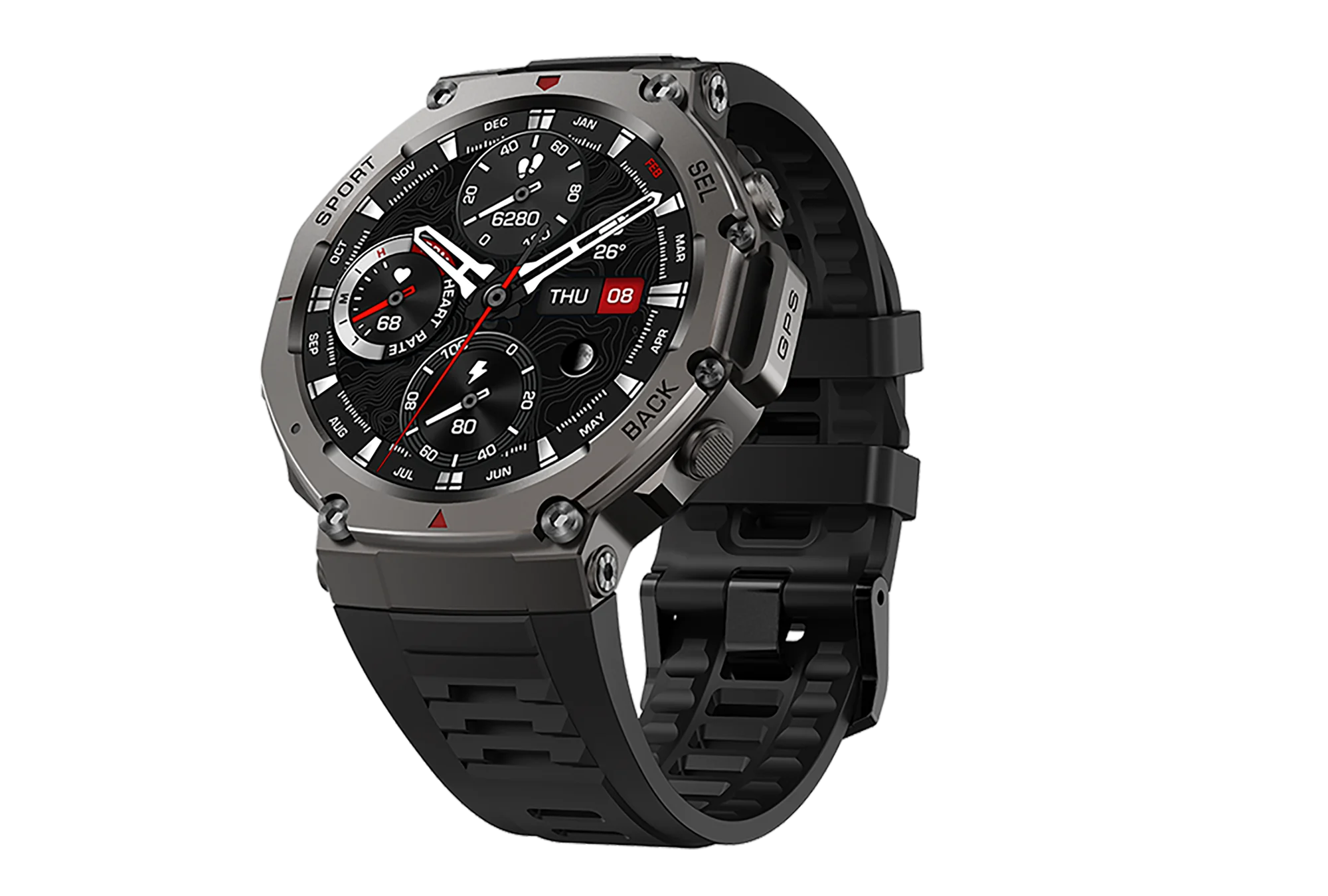 Smart Watch For T-Rex 3 GPS Smartwatch AMOLED Touch Screen 5ATM Outdoor Compass Smart Fitness Sport Monitor Men Watch ForXiaomi