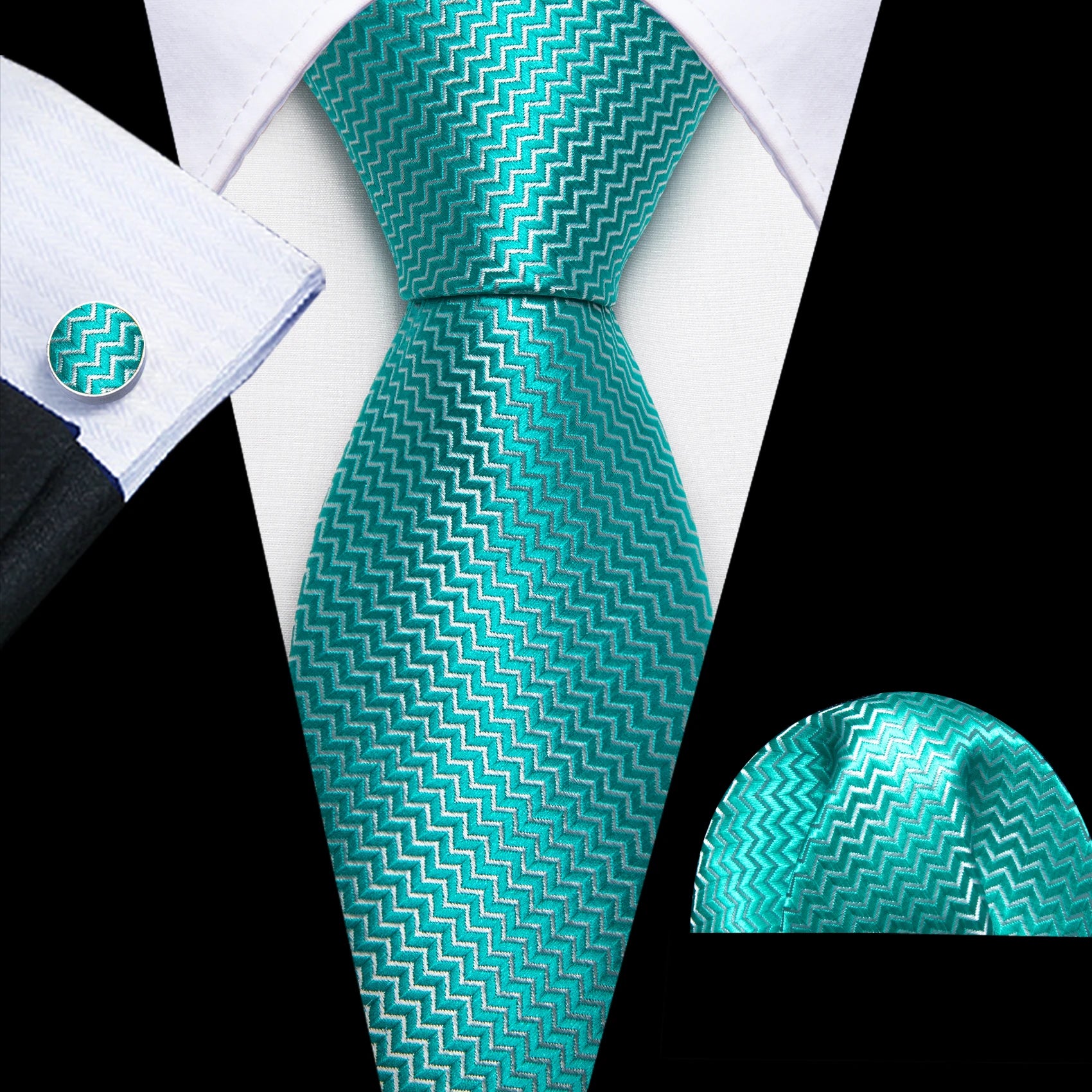 Barry.Wang Jacquard Water Duck Blue Men&