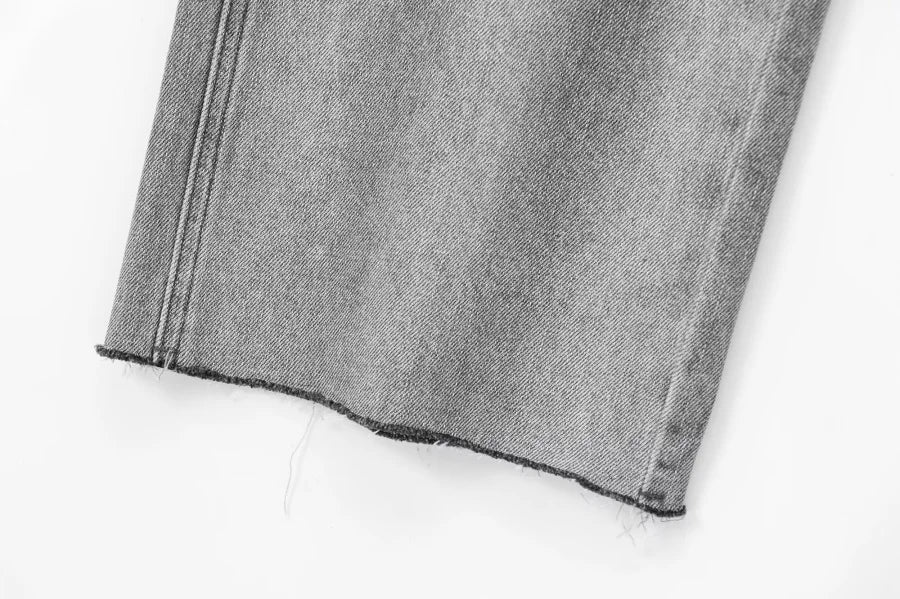 ETJ Wide-leg high-waisted jeans women&