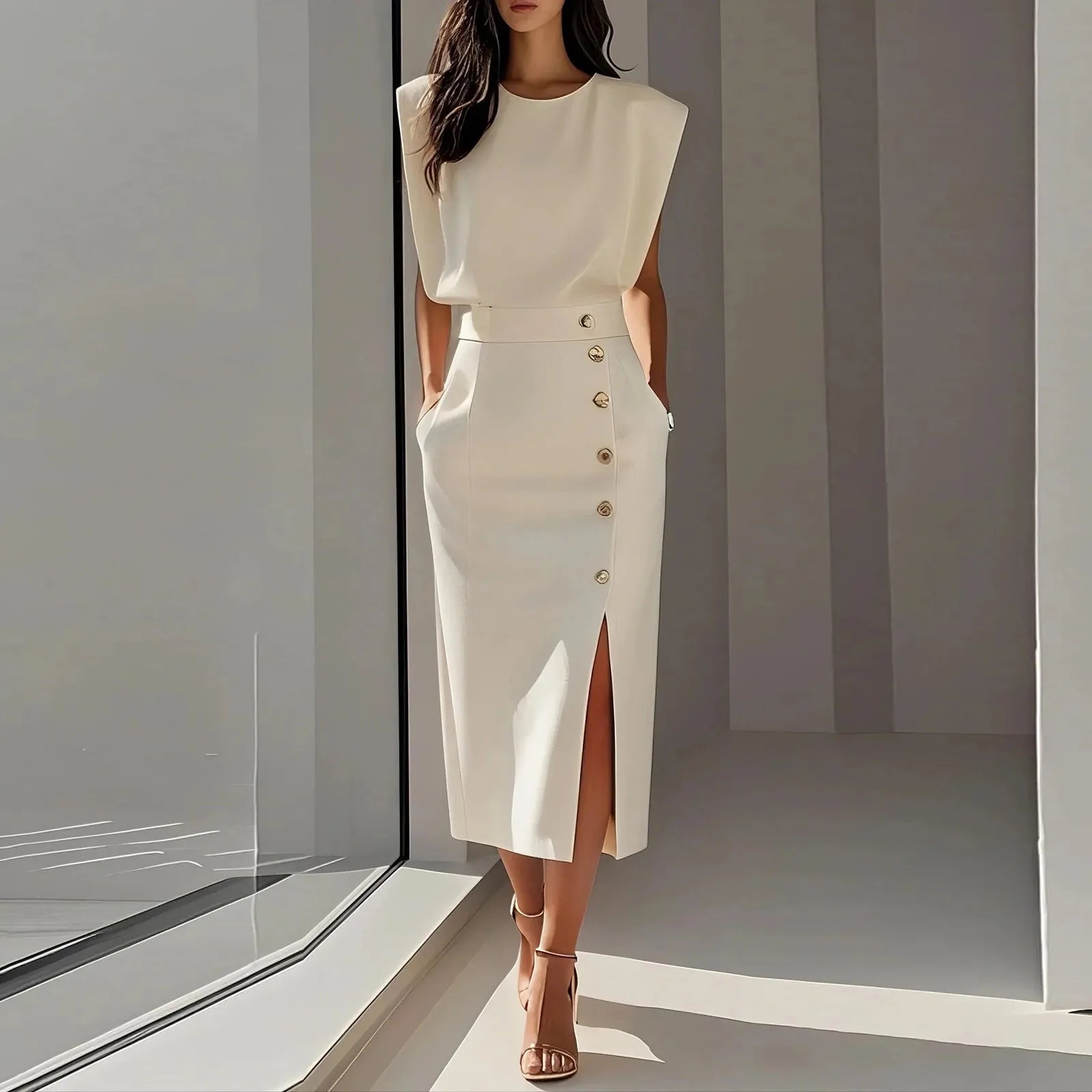 White Formal Dresses For Women Autumn Dress Elegant Dress Kochi Office Ladies Dress For Women Formal Clothing Dressy French Dres