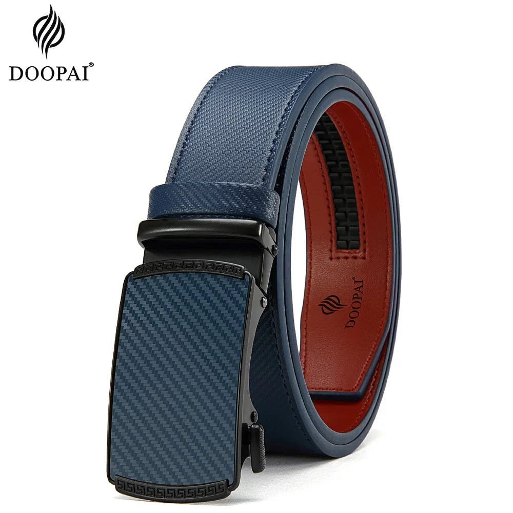 Men Belts Leather Waist Strap Male Automatic Buckle Waistband Mens High Quality Girdle Belts for Women Men Gifts 105 115 125cm