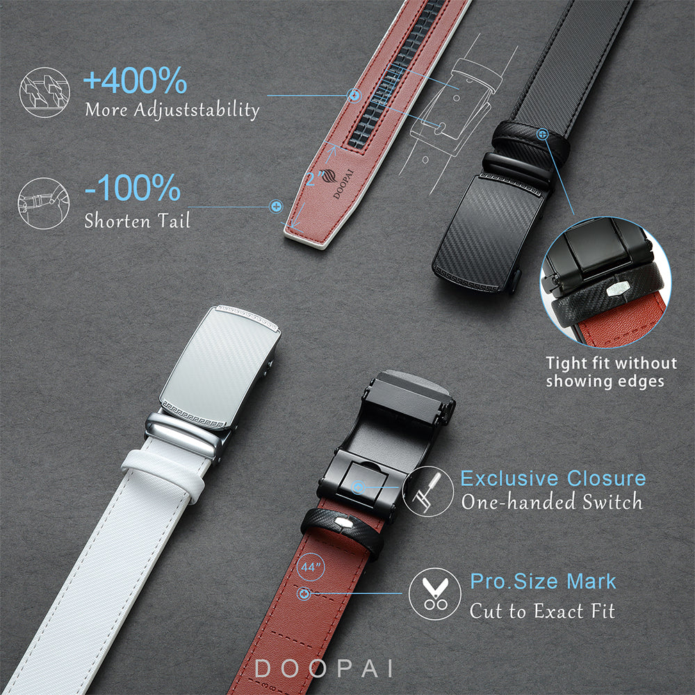Men Belts Leather Waist Strap Male Automatic Buckle Waistband Mens High Quality Girdle Belts for Women Men Gifts 105 115 125cm