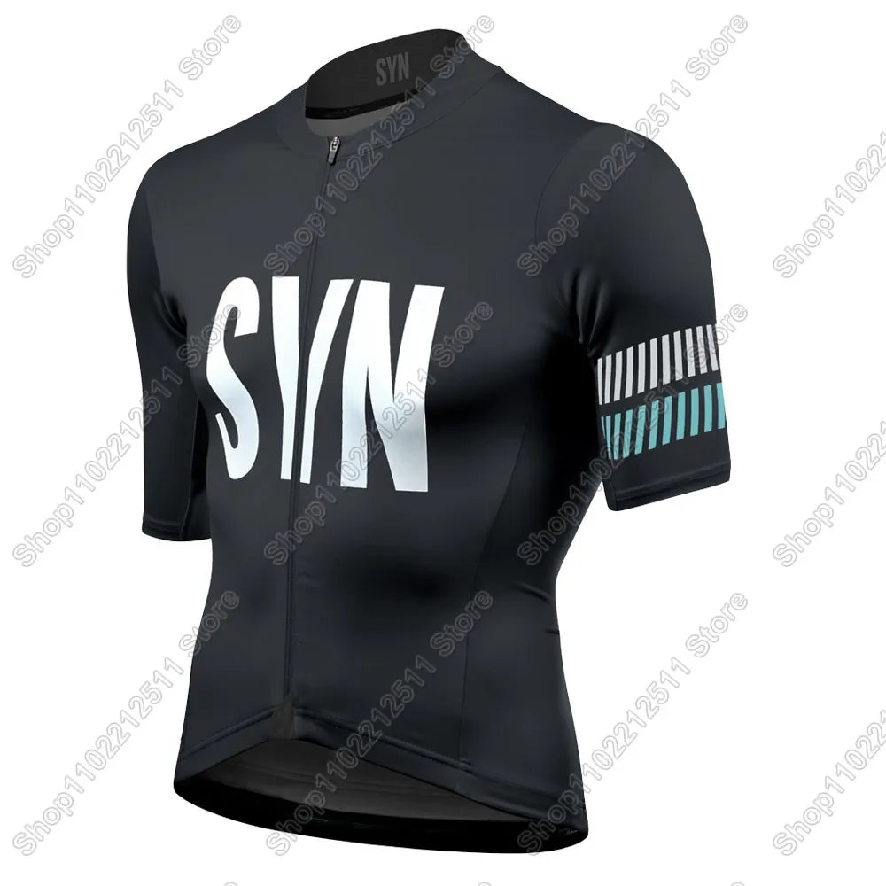 SYN Team 2026 Cycling Jersey Short Sleeve Men Summer Cycling Clothing Road Bike Shirt Bicycle Tops MTB Wear Uniform Maillot