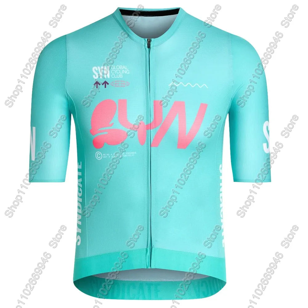 SYN Team 2026 Cycling Jersey Short Sleeve Men Summer Cycling Clothing Road Bike Shirt Bicycle Tops MTB Wear Uniform Maillot