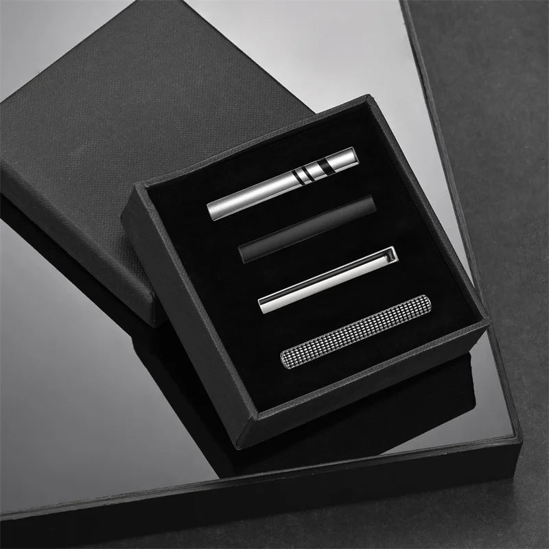 Minimalist Tie Clip For Men Tie Clip To Man Shirt Business Party Gift Box Jewelry Men&