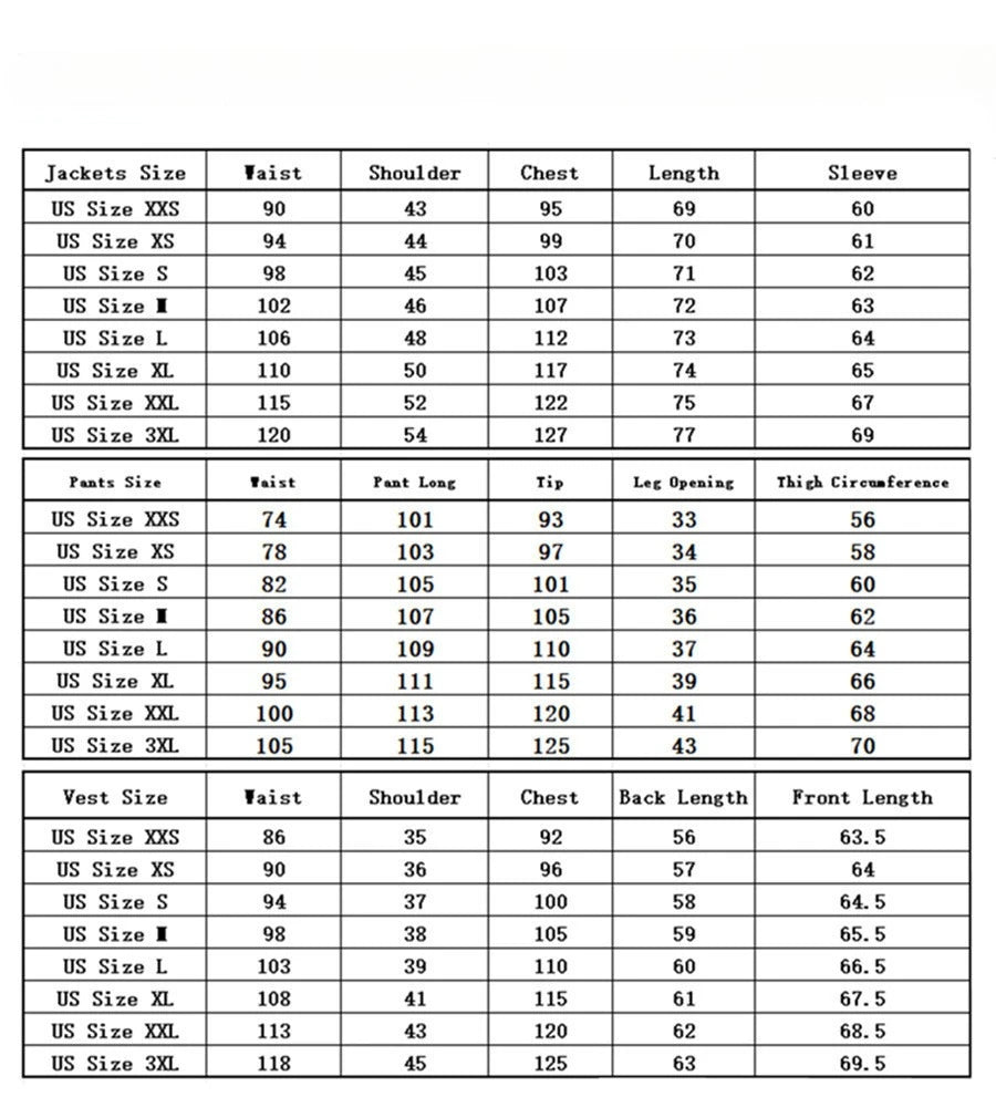 Classic Wedding Tuxedos Slim Fit Bridegroom For Men 3 Pieces Groomsmen Suit Male Formal Business Men Suits(Jacket+Vest+Pants)