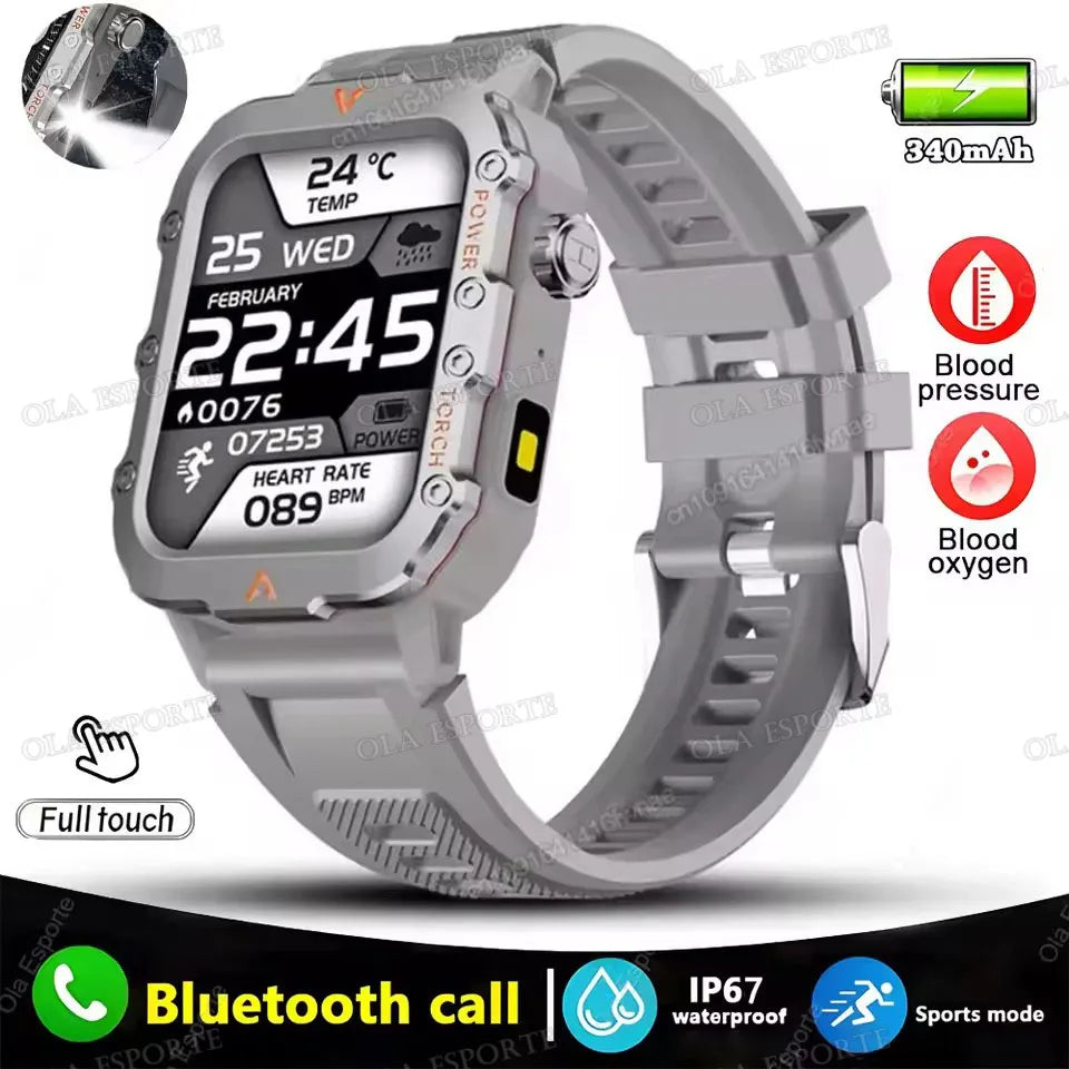 2025 New SmartWatch Men For Women Militray Outdoor GPS Track Sport Watches Heart Rate Sleep Waterproof Smart Watch IOS Android