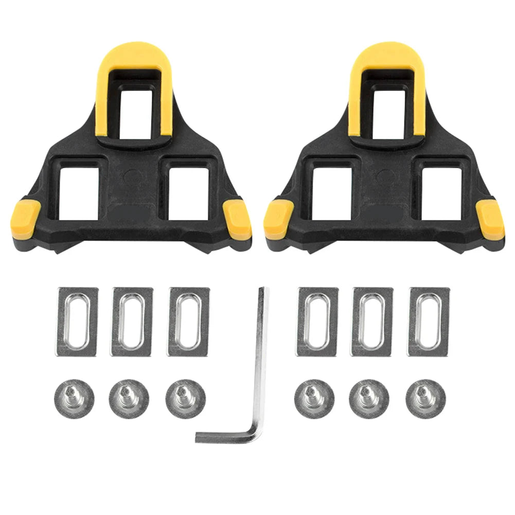 Bike Cleats Self-locking Cycling Pedals Cleat Set 6 Degree Float Bicycle Cleats SPD-SL Road Bike Pedals Indoor Cycling & Road