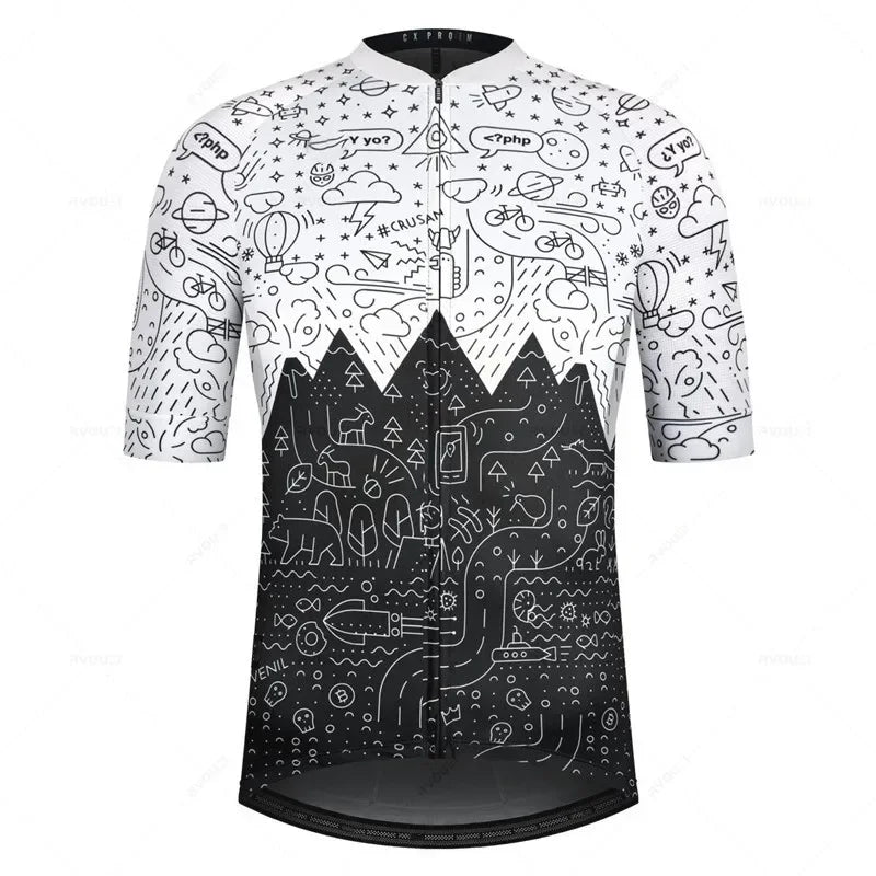 Spain Team Bicycle Wear MTB Cycling Clothing Bike Uniform Short Sleeve Cycle Shirt Racing Cycling Jersey Ropa Ciclismo Hombre