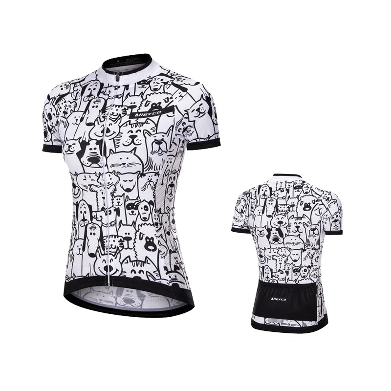 2023 Cycling Jersey Woman Outfits Summer Short Sleeve Clothing Quick Dry Breathable Women&
