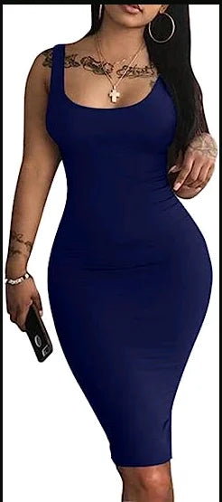 AliExpress Summer Sexy Tank Top Dress European and American Plus Size Women&