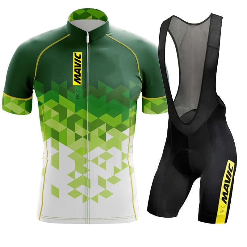 RCC MAVIC Pro Team Cycling Jersey Set Cycling Clothing Summer Road Bike Shirts Suit Bicycle Bib Shorts MTB Ropa Ciclismo Maillot