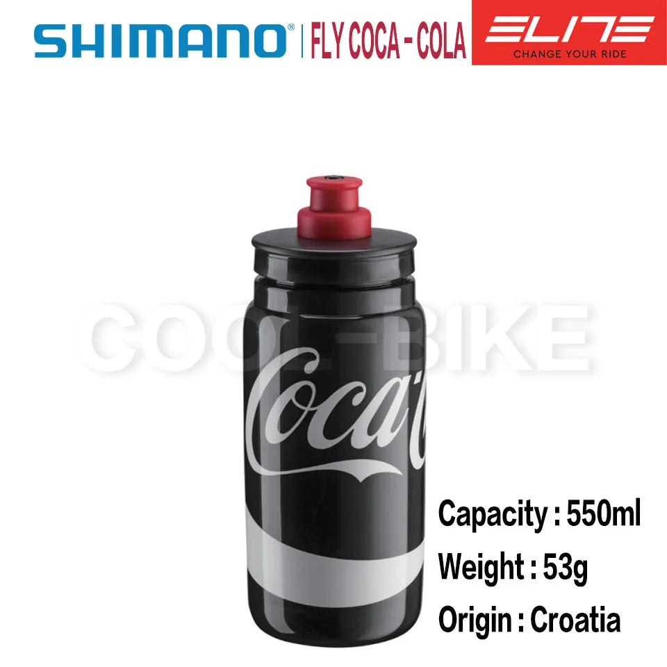 Elite FLY TEAMS COCO-COLA Cycling Water Bottle 550ML 750ML Road Mountain Bike Kettle