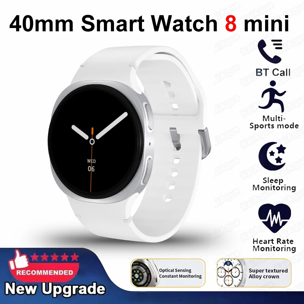 2026 New Watches 8 Mini GPS Track Smart Watch For Men Women Health Sport AMOLED Heart Rate Bluetooth Call Waterproof Smartwatch