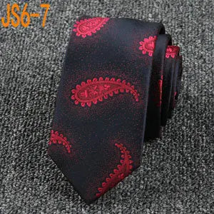 Fashion Ties for Men Accessories 6cm Fashion Business Wedding Classic Silk Tie Blue Black Red Men&