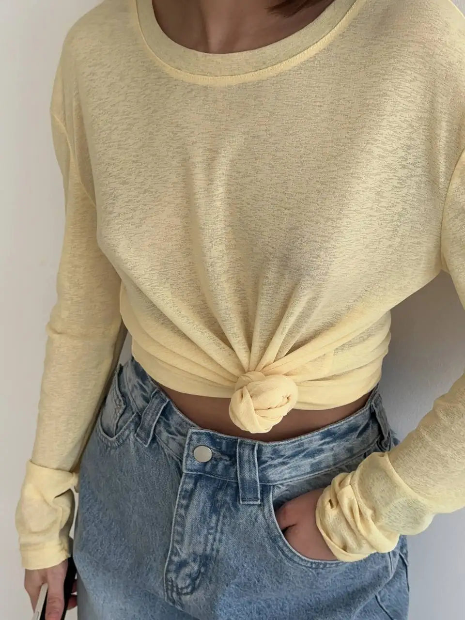 Hirsionsan 2025 Basic soft T Shirts Women Summer autumn Long Sleeves Loose Bottom Tees Ladies Casual Knitted Soft Woman Tops