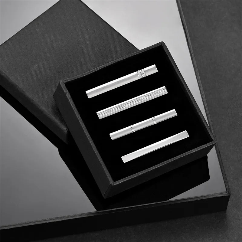 Minimalist Tie Clip For Men Tie Clip To Man Shirt Business Party Gift Box Jewelry Men&
