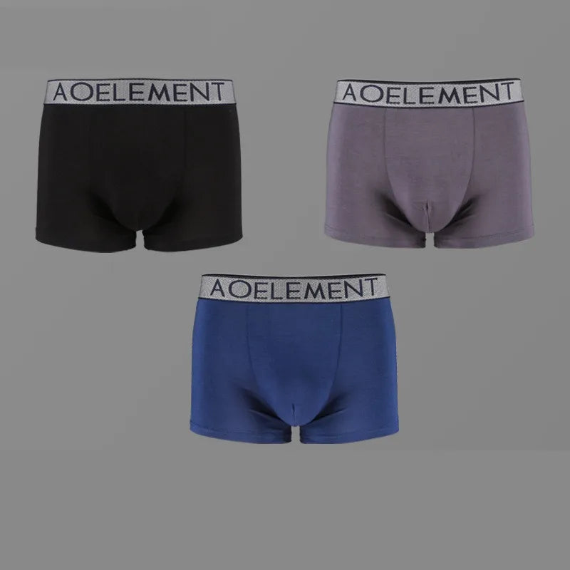 Sexy Men Underwear Modal Boxer Shorts Breathable Panties Man Bullet Separation Pouch Underpants Male Trunks Cueca Calzoncillo