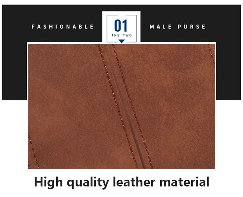 Vintage Credit Card Holder Men Wallets Business Short Coin Purse Zipper Hand Money Bag Bank Cardholder Case Small Male Walet
