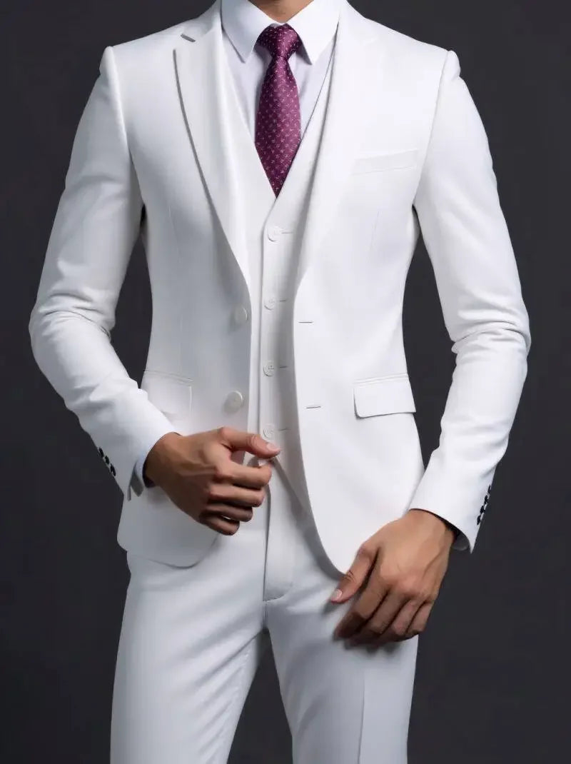 Suit (Blazer+ Vest + Trousers) Men&