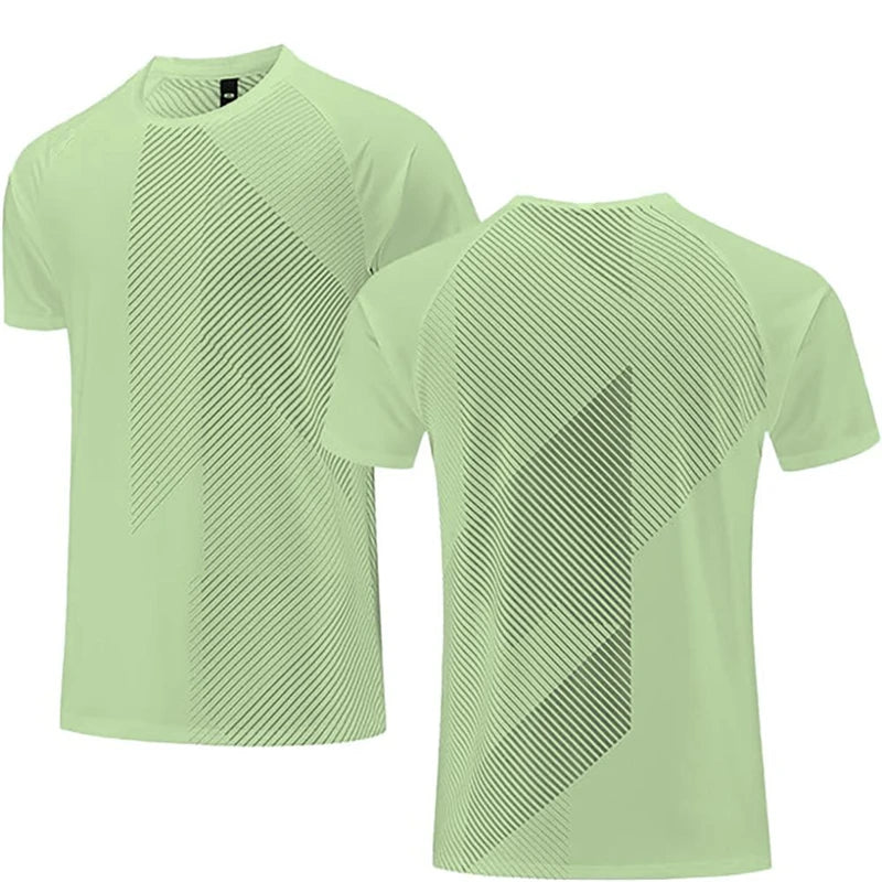 Simple Fashion Solid Color Sports T Shirts Summer Casual Breathable 3D Printed Fitness T-shirts Loose Quick Dry Men Women Tees