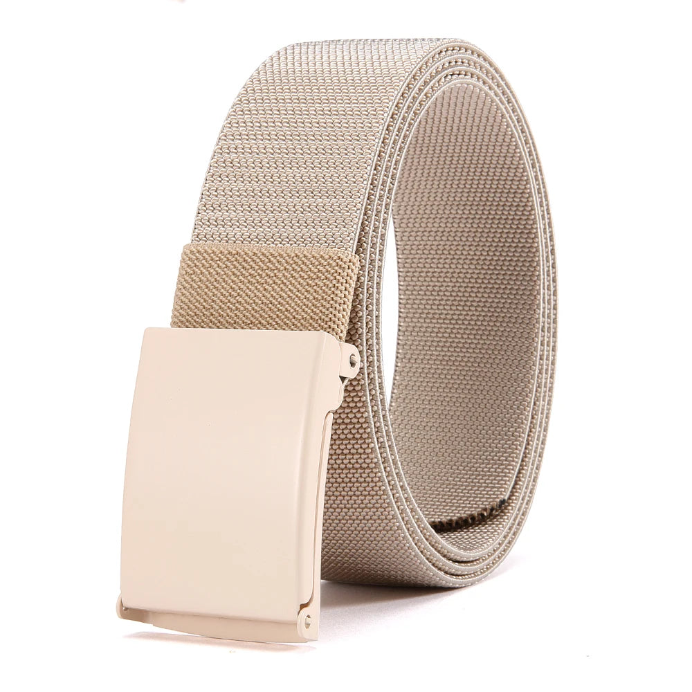 Men Female Belts Military Nylon Adjustable Belt Outdoor Travel Tactical Waist Belt with Plastic Buckle for Pants 125cm