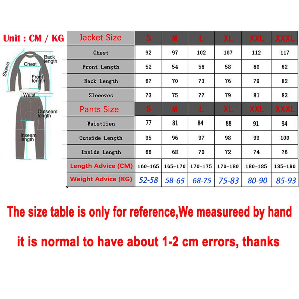 Winter 2027 ITALIA Cycling Jacket UAE Bike Jersey Pants Men Women Thermal Fleece Ropa Ciclismo Bicycle Maillot Pants Clothing