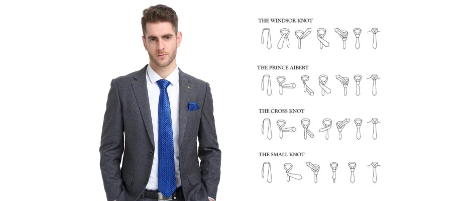 Blue Red Black Mens Silk Tie With Pocket Square Cufflinks Set Novelty Paisley Necktie For Male Formal Casual Party Barry.Wang