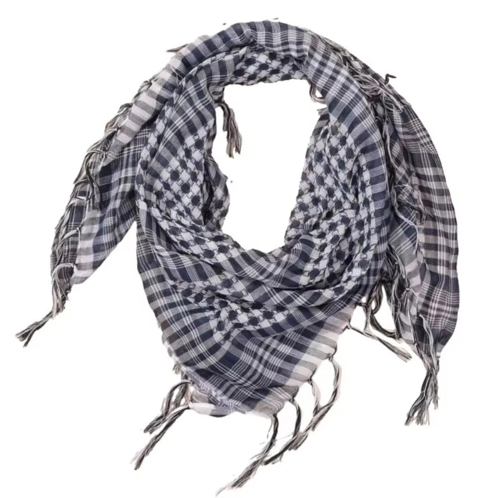 Arabic Scarf Large Arab Shemagh Headscarf with Tassel Costume Desert Scarf Head Neck Scarf for Men Women new Scarf &Wrap