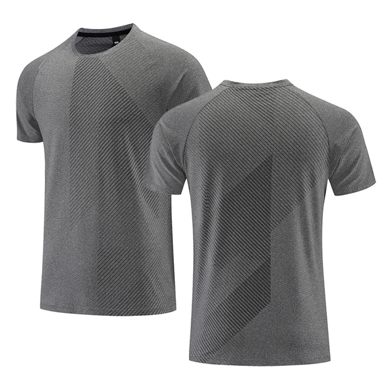 Simple Fashion Solid Color Sports T Shirts Summer Casual Breathable 3D Printed Fitness T-shirts Loose Quick Dry Men Women Tees