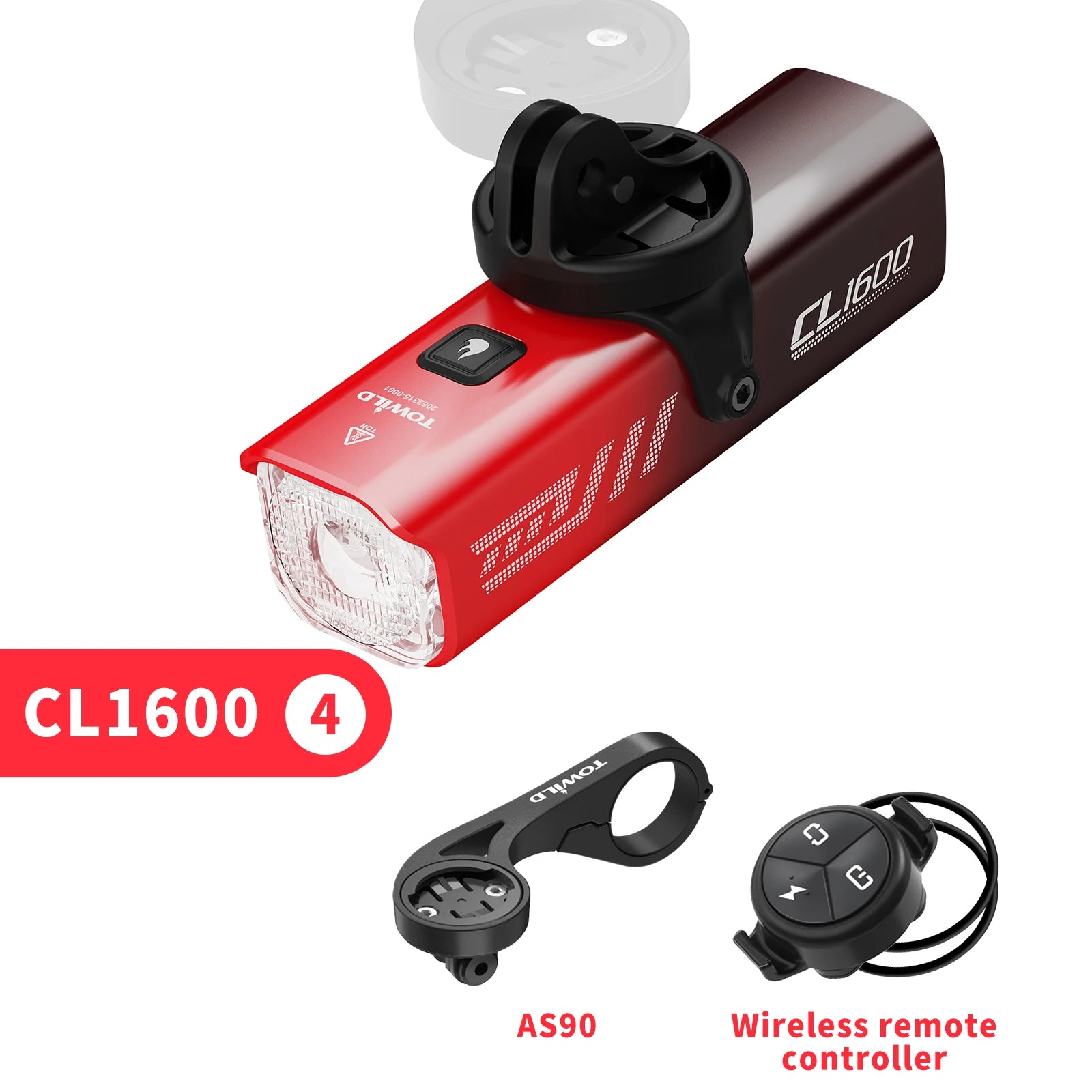 TOWILD CL1600LM Bicycle Light 5000mAh Bike Light IPX6 Flashlight Aluminum Front Lamp Type-C Charging MTB Road Cycling Headlights