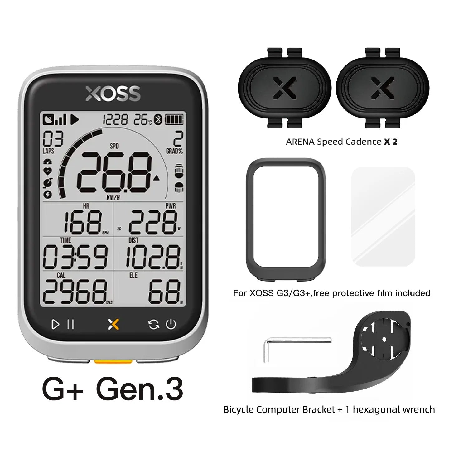 XOSS New G3 Gen3 GPS Cycling Computer Speedometer Bluetooth Tracker Waterproof Road Bicycle Cadence Speed Bicycle Odometer
