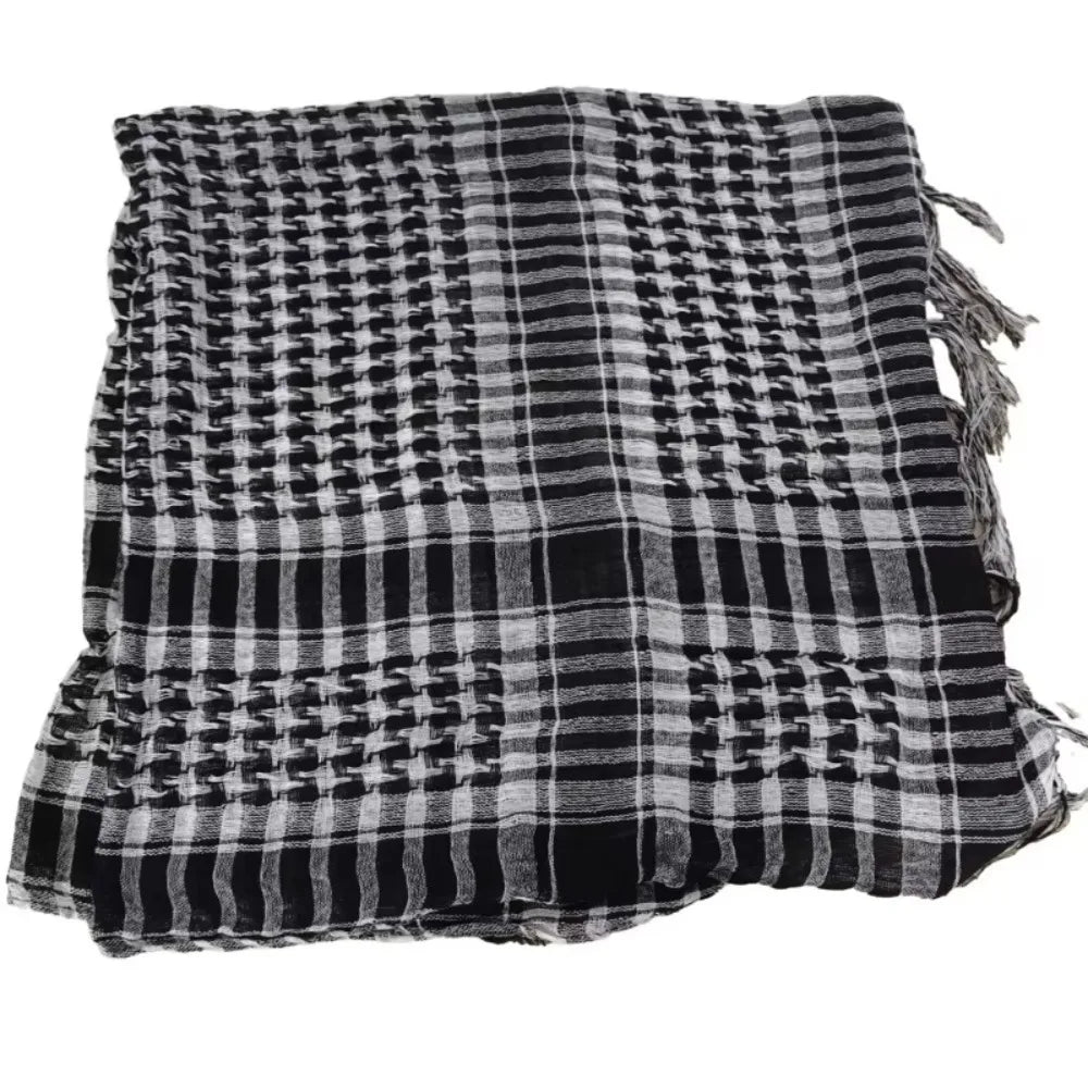 Arabic Scarf Large Arab Shemagh Headscarf with Tassel Costume Desert Scarf Head Neck Scarf for Men Women new Scarf &Wrap