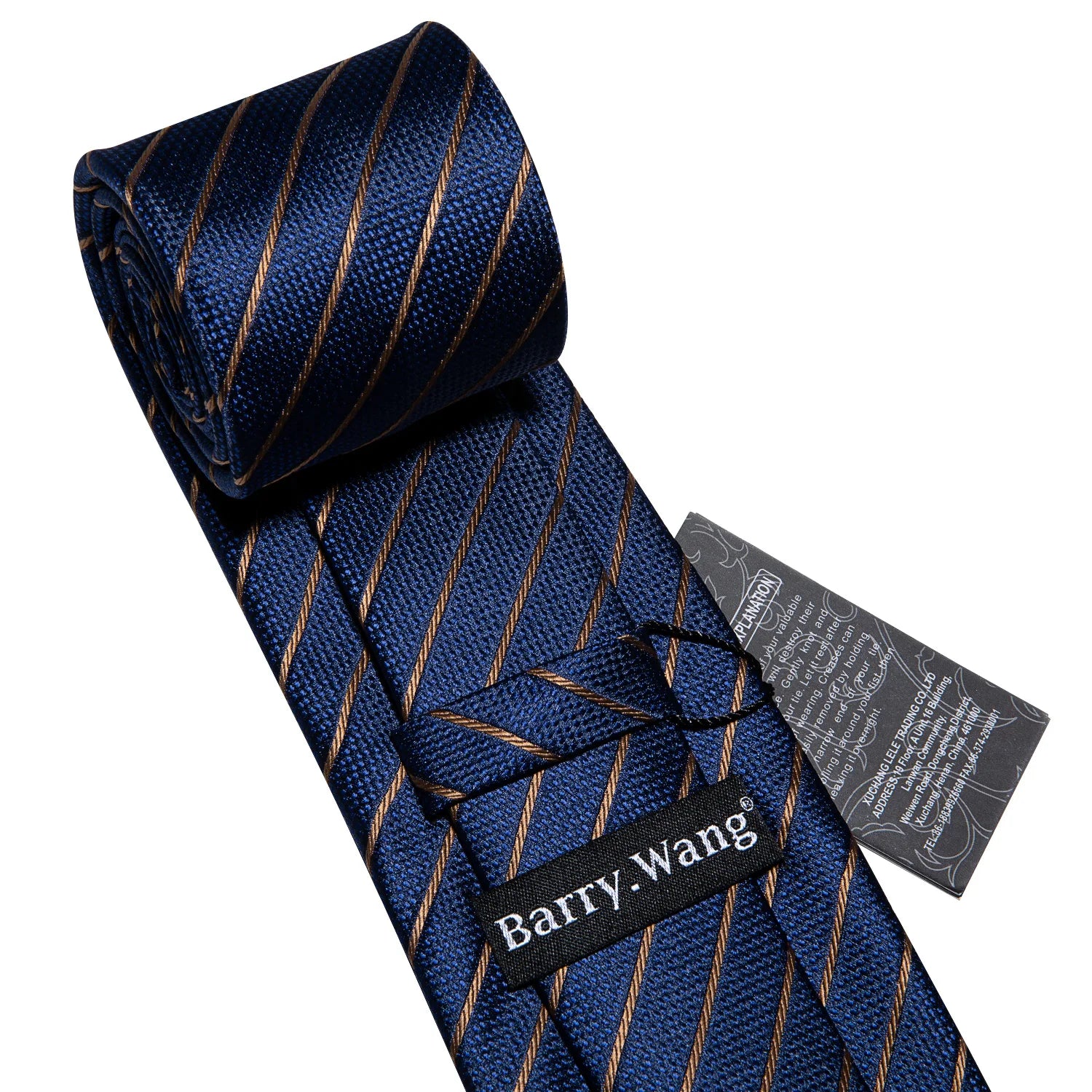 Barry.Wang Navy Royal Sky Blue Silk Men Tie Hanky Cufflinks Set Jacquard Teal Cyan Turquoise Necktie for Male Wedding Business