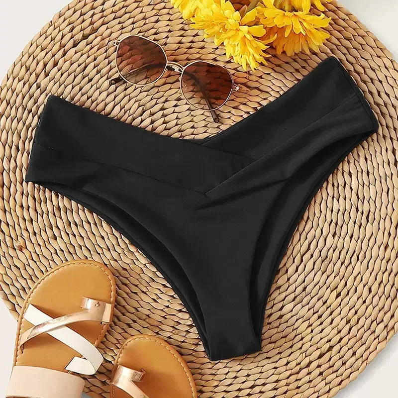 Swimsuit Women Briefs Bikini Bottom Swimwear Classic Bottoms Biquini Swim Short Cheeky Thong V Swim Trunks Brazillian Swimsuit