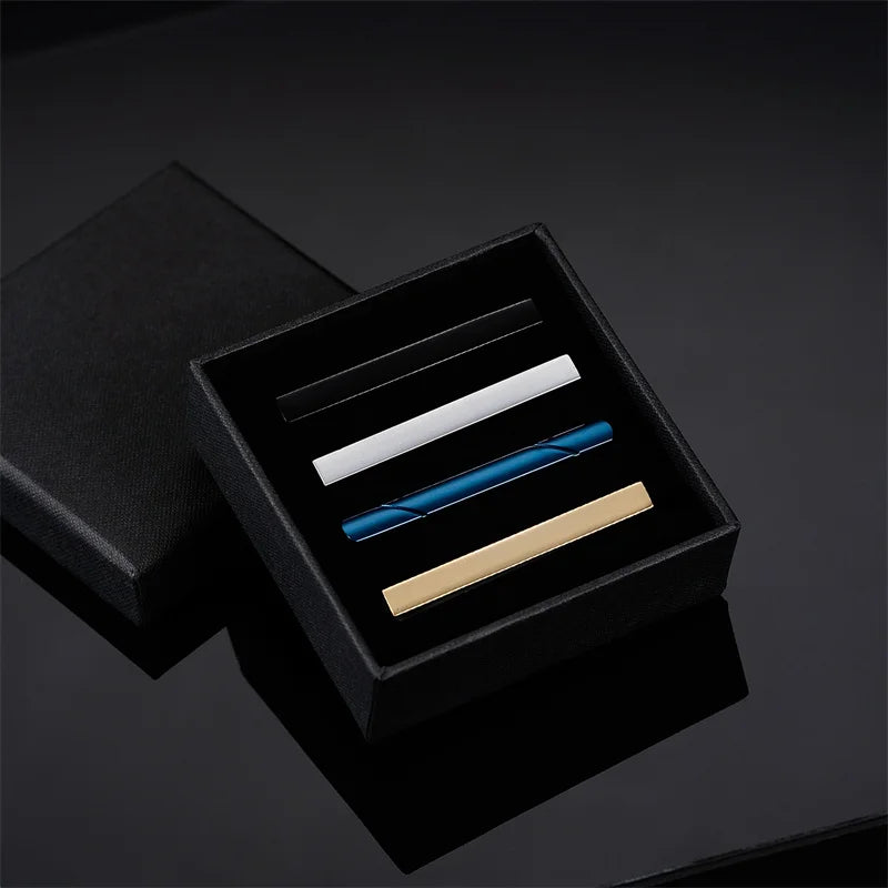 Minimalist Tie Clip For Men Tie Clip To Man Shirt Business Party Gift Box Jewelry Men&