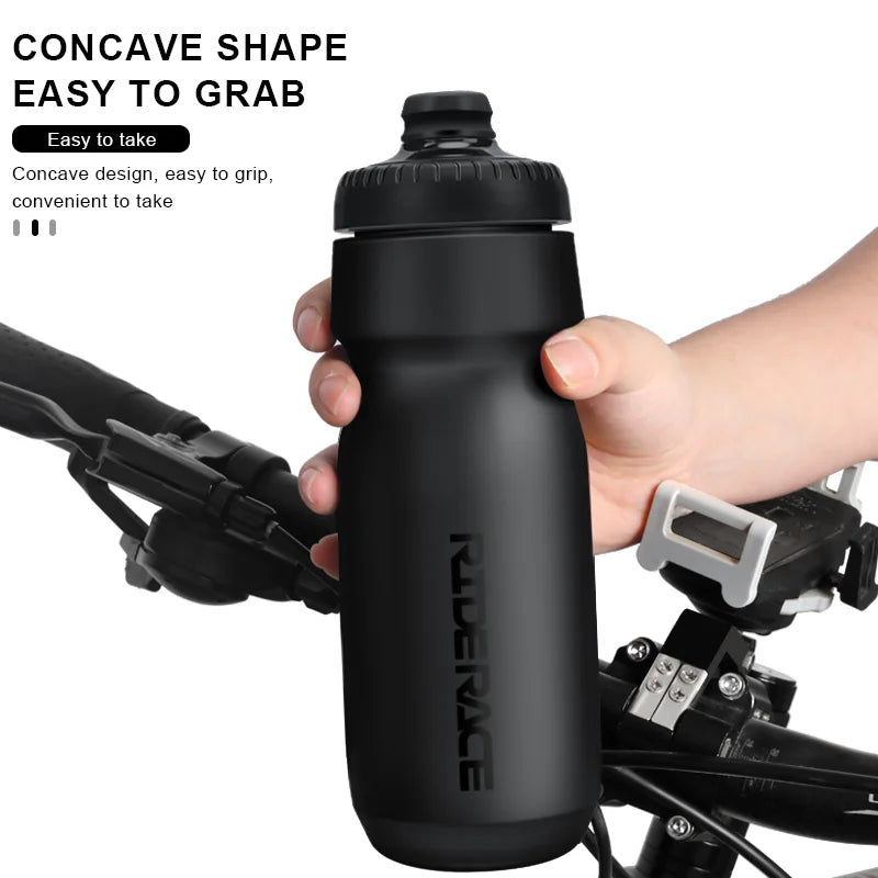 RIDERACE Sports Water Bottle 550ML 650ML PP5 Ultra-Light Outdoor Running Cycling Squeeze Mug Bicycle Kettle Portable Bike Cup