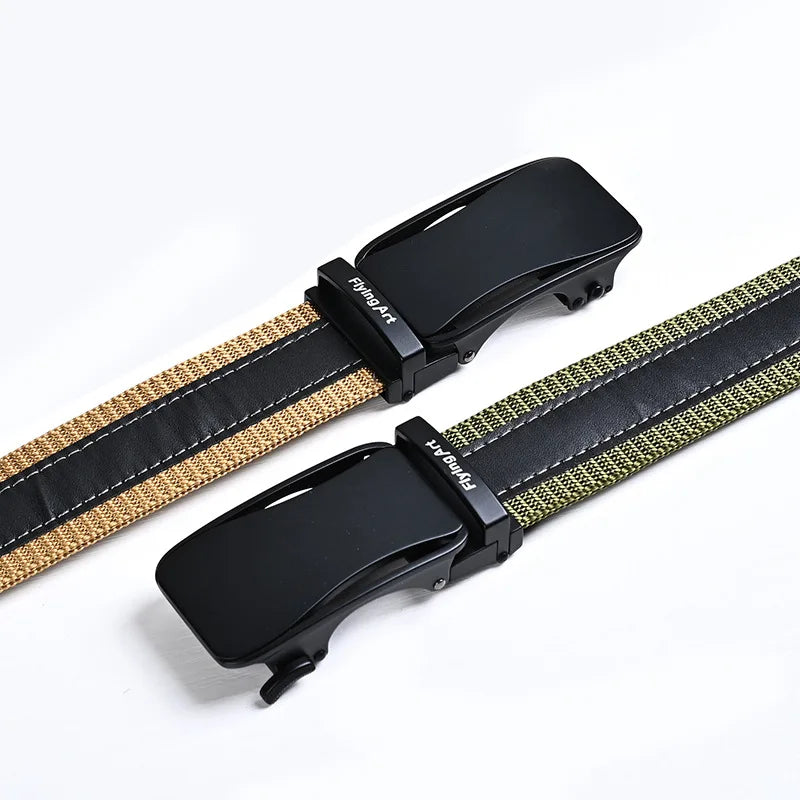 3.5cm Automatic Buckle Belt Jeans Belts For Man Designer Belts Fashion Belts Man Belt Buckle Military Accessories Mens Belt