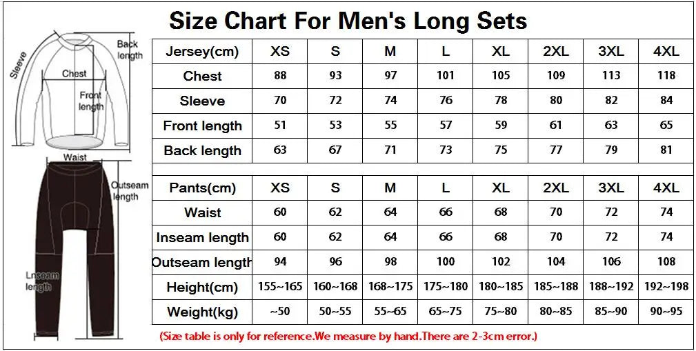 2026 UAE Team Autumn Long Sleeve Cycling Jersey Set Bib Pants Ropa Ciclismo Clothing Bike Uniform Men Bicycle Clothes Mailllot