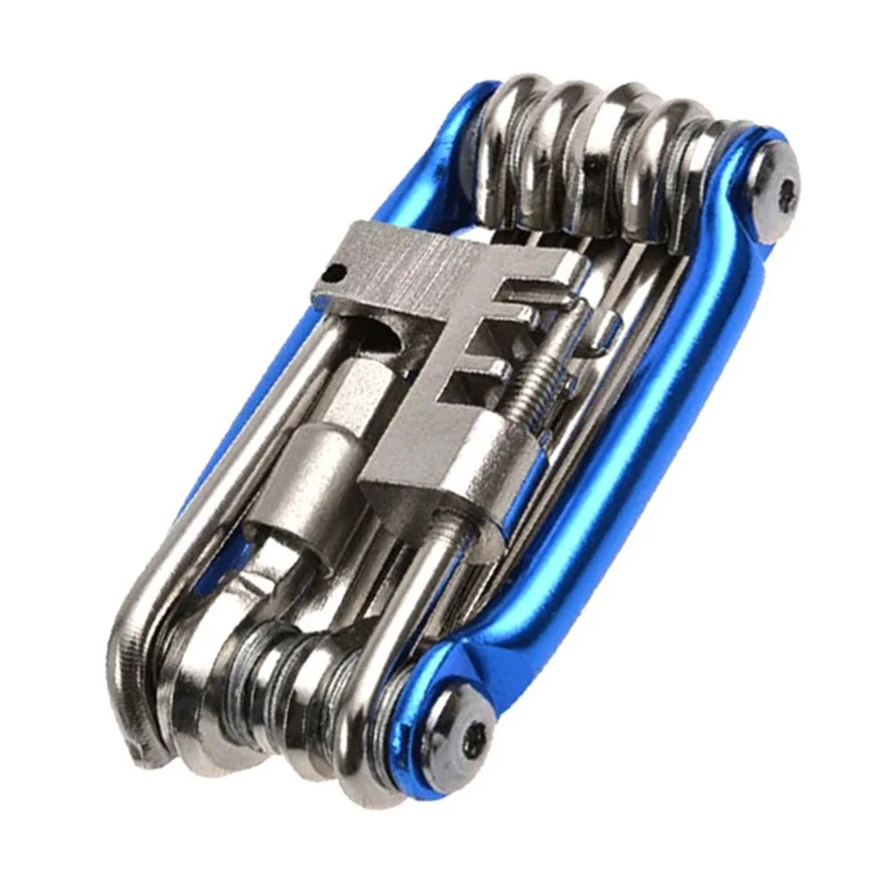 11 in 1 Bicycle Repair Tool Kit MTB Road Bike Wrench Screwdriver Chain Hex Spoke Multifunction Bicycle Repair Set Cycling Tool