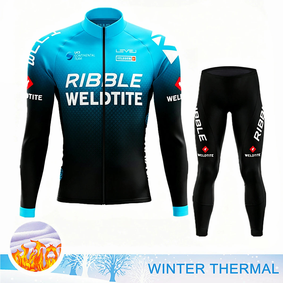 2027 Winter Thermal Fleece Cycling Clothes Long Sleeve Uniform Costume Sport Bike MTB Fleece Jersey Sports Set Bicycle Clothing