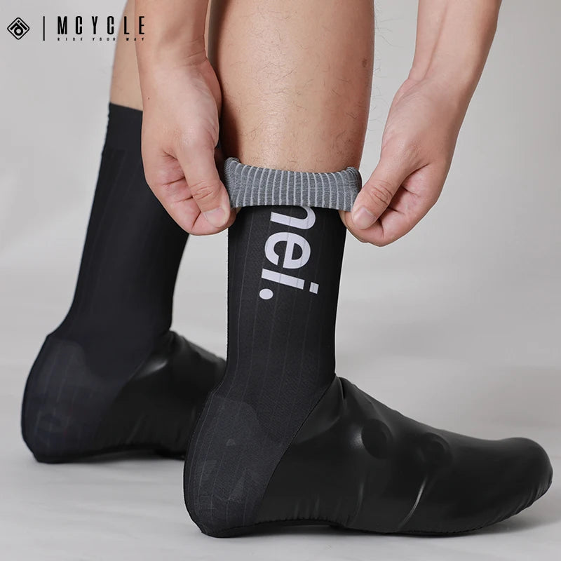 Mcycle Sport Overshoes Breathable Cycling Shoes Cover MTB Road Bike Shoes Cover PU Neoprene Waterproof Bicycle Overshoes