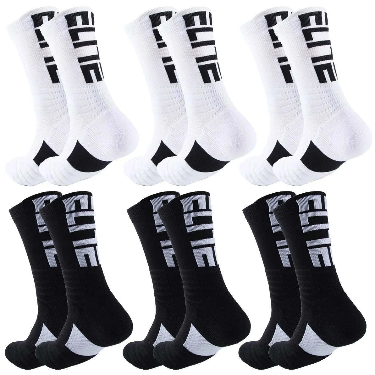 Sports Socks for Football Basketball Baseball Rugby Soccer Cycling Running Hiking Tennis Skateboard