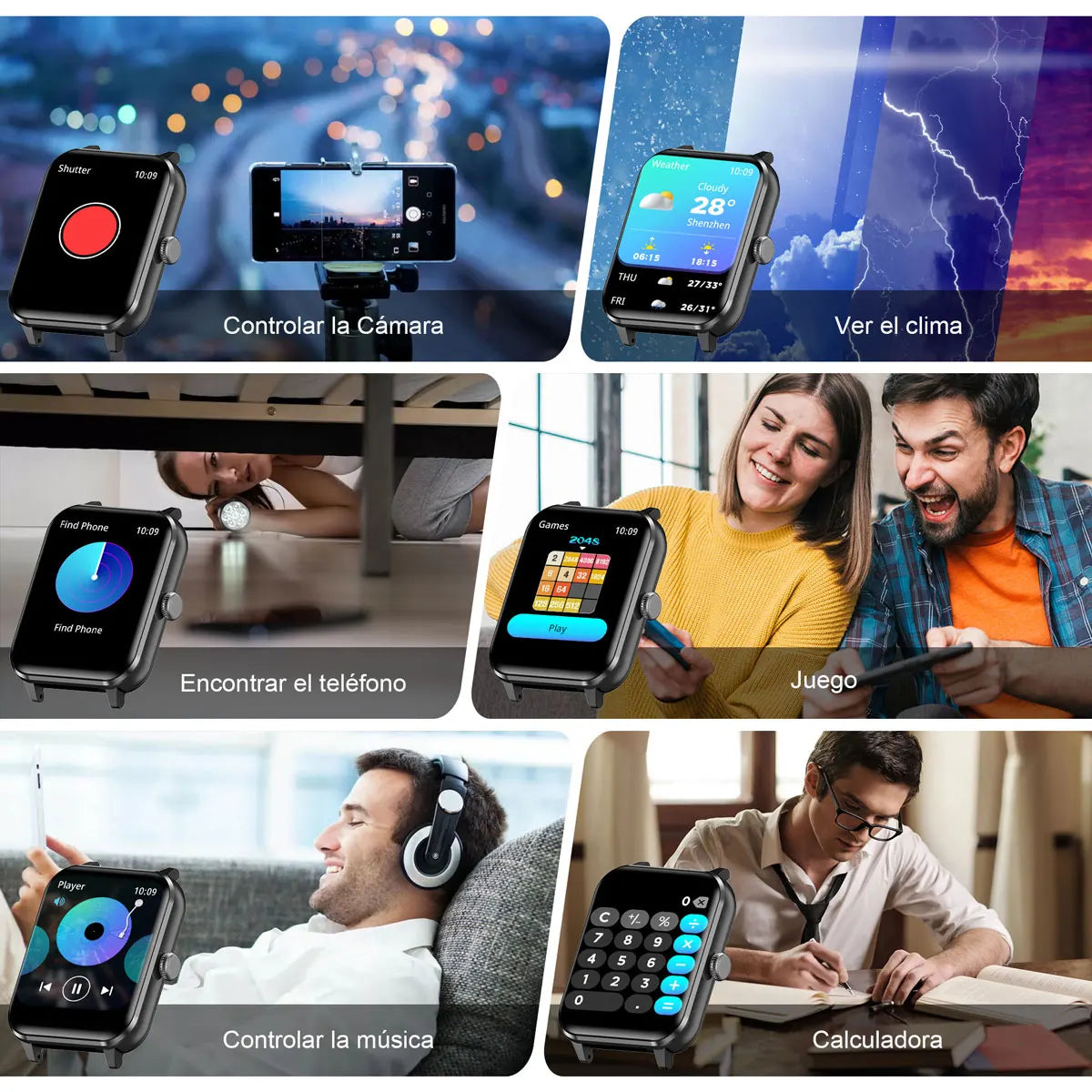 Bluetooth Calls R50 Smart Watch for Men Women 1.85&