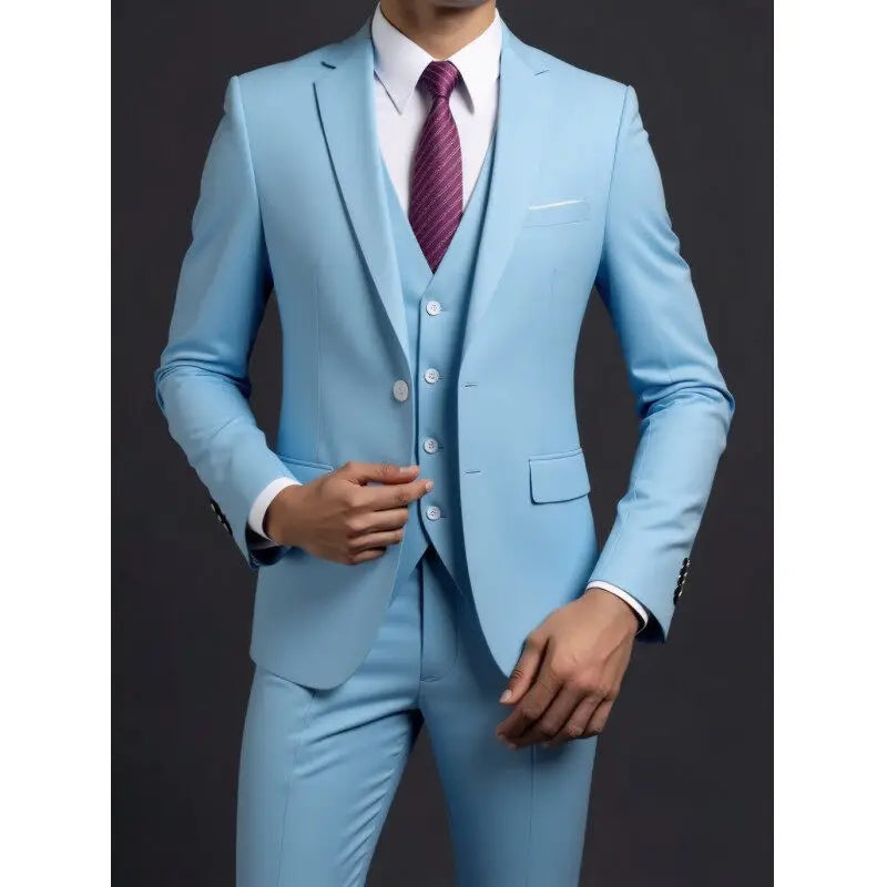 Suit (Blazer+ Vest + Trousers) Men&
